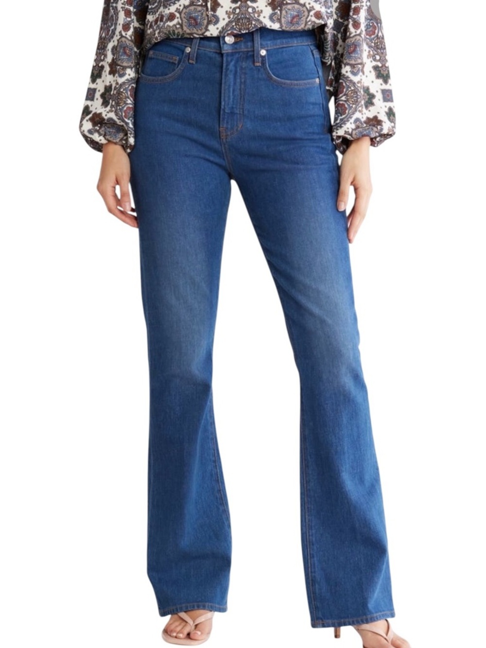 Veronica Beard Cameron Bootcut Jeans 28 Blue